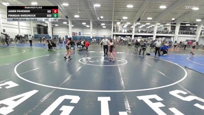 74 lbs Consi Of 8 #1 - Aiden Pavenski, Red Roots WC vs Finnean Swedrock, Redding Easton