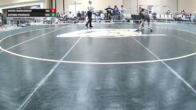 82 lbs Quarterfinal - David Markarian, Reign WC vs Jayden Patricio, Topanga-Btsla