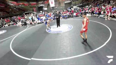 120 lbs Santos Tizoc, SCVWA - Santa Clara Valley Wrestling Association vs Mas Hatano, SAWA - Sacramento Area Wrestling Association