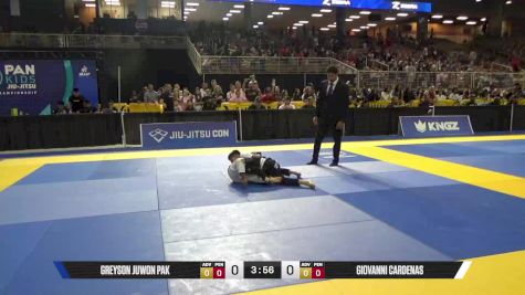 Giovanni Cardenas vs Greyson Juwon Pak 2025 Pan Kids Jiu-Jitsu IBJJF Championship