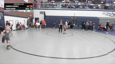 43 lbs Cons. Semi - Damian Barrett, Grizzly Wrestling Club vs Riggs Davis, Brothers Of Steel Wrestling Club