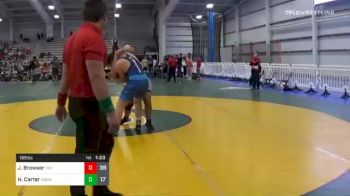 195 lbs Prelims - Jaden Browser, Indiana Flash vs Hinkley Carter, Polar Bear Express Wrestling Cub