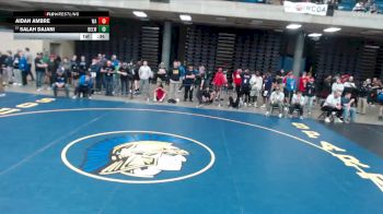 101 lbs Champ. Round 3 - Salah Dajani, Lincolnway East vs Aidan Ambre, West Aurora