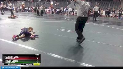 45-50 lbs 1st Place Match - Madison Vigil, Team Colorado vs Hailey Lollis, Team Oklahoma