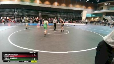 113 lbs Cons. Round 4 - Titus Khamjoi, St. Mary`s vs Joseph Scheer, Pahrump Valley