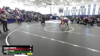 145 lbs Quarterfinal - Casey Otero, Norwalk vs Tiarra Bibbens, Oxnard