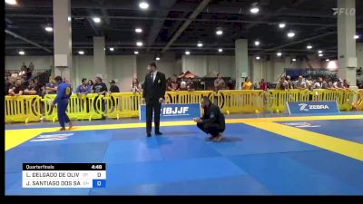 LEONARDO DELGADO DE OLIVEIRA vs JEYSEN SANTIAGO DOS SANTOS 2023 American National IBJJF Jiu-Jitsu Championship