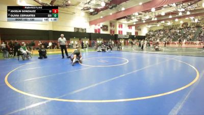 130 lbs Champ. Round 1 - Jocelin Gonzalez, Victor Valley vs Olivia Cervantes, Bonita