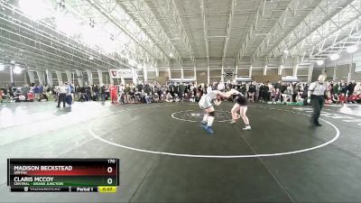 170 lbs Cons. Round 7 - Madison Beckstead, Uintah vs Claris McCoy, Central - Grand Junction