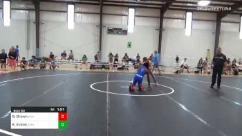 157 lbs Semifinal - Braden Brown, Highlander Youth vs Kj Evans, Standfast