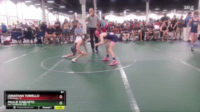 84 lbs Round 1 (6 Team) - Jonathan Toriello, CTWHALES vs Paulie Daquisto, Mat Warriors Red