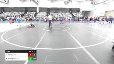 57 lbs Rr Rnd 1 - Grayson Meng, American MMAW vs Aiden Muraglia, Shore Thing WC