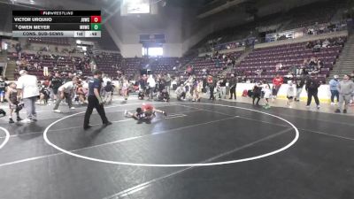63 lbs Cons. Sub-semis - Victor Urquijo, Juggernaut WC vs Owen Meyer, Mile High Wrestling Club