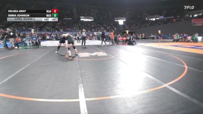 4A/3A/2A/1A Girls 125 Cons. Round 2 - Emma Johnson, Mazama Girls vs Kelsea Gray, Willamina Girls