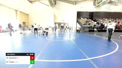 118-HS2 lbs Semifinal - William Stapleton, Triumph Trained vs Max Thaler, Unattached