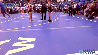 70 lbs Quarterfinal - Avalynn Anderson, Redskins Wrestling Club vs Brinley Leyba, Team Tulsa Wrestling Club