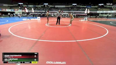 106 lbs Semis & Wb (16 Team) - Adam Gasteratos, Whitehall vs Ian Cheatham, Heritage