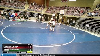 118 lbs Cons. Round 2 - Braxton Droubay, Shootbox vs Desmond Cadena, Morgan Wrestling Club