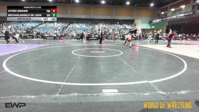 145 lbs 5th Place - Ayden Jenkins, Pittsgrove Wrestling Association vs MichaelAngelo De Leon, Oakdale