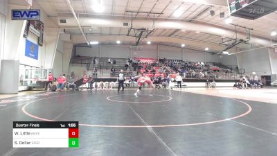 112 lbs Quarterfinal - Weston Little, Kiefer High School vs Shane Dollar, Sperry High School