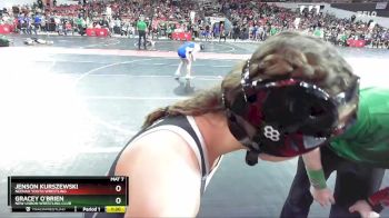 138 lbs Champ. Round 1 - Gracey O`Brien, New Lisbon Wrestling Club vs Jenson Kurszewski, Neenah Youth Wrestling