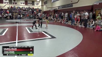 SPW-7 lbs Semifinal - Caleb D. Miller, Denver Wrestling Club vs Owen Erger, Alburnett Mat Pack