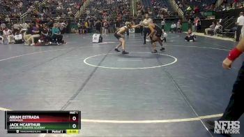 1A 132 lbs Cons. Semi - Ariam Estrada, Rosewood vs Jack McArthur, Uwharrie Charter Academy