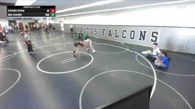 126 lbs Champ. Round 1 - Chong Ryan, Big Kat vs Sid Cohen, Rancho Bernardo Wrestling