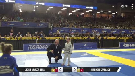 Jhene Kobe Carrasco vs Lucille Rebecca Jones 2026 Pan Kids Jiu-Jitsu IBJJF Championship