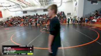 120 A & B Semifinal - Calvin Crosby, Cody Middle School vs Levi Lipe, Cody Middle School