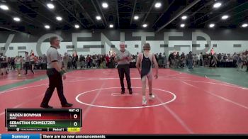90 lbs Cons. Round 2 - Haden Bowman, BARN vs Sebastian Schmeltzer, WAYN