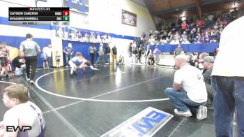 60 lbs Rr Rnd 2 - Cayson Carlton, Warhorse Wrestling Club vs Evaleen Farrell, Berryhill Wrestling Club