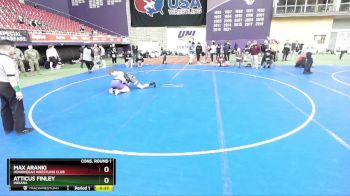 144 lbs Cons. Round 1 - Max Aranki, Hononegah Wrestling Club vs Atticus Finley, Indiana