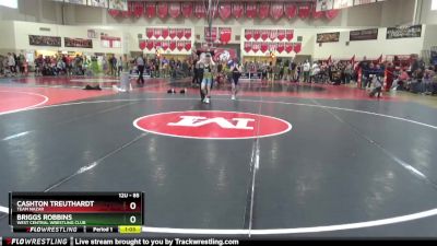 85 lbs Semifinal - Cashton Treuthardt, Team Nazar vs Briggs Robbins, West Central Wrestling Club