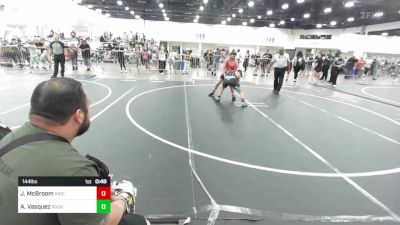 144 lbs Consolation - Jaxson McBroom, Aniciete TC vs Adam Vasquez, Rough House