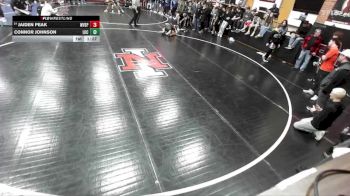 138 lbs Champ. Round 2 - Connor Johnson, Lake City High School vs Jaiden Peak, West Valley (Spokane)