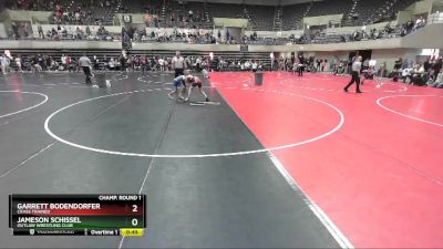 80 lbs Cons. Round 2 - Finnley Leis, LAW - Lacrosse Area Wrestlers vs Clay Kasper, Askren Wrestling Academy