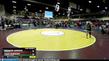 138 lbs Cons. Round 3 - Pedro Rodriguez, La Costa Canyon vs Emmanuel Sandavol, Camarillo