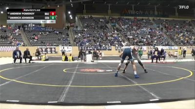 138 lbs 7th Place Match - Derrick Johnson, Central Hardin vs Andrew Pomeroy, Male