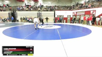 132 lbs Semifinal - Lucas Day, Brownsburg vs Coen Kraemer, Plymouth