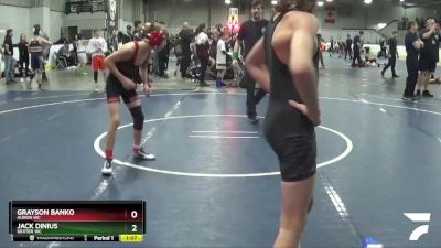 85 lbs Cons. Round 5 - Grayson Banko, Huron WC vs Jack Dinius, Dexter WC