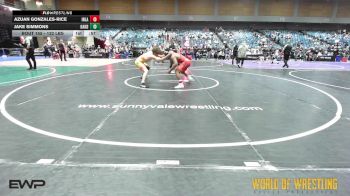 132 lbs Consolation - Azuan Gonzales-Rice, Inland Elite Wrestling Club vs Jake Simmons, Oakdale
