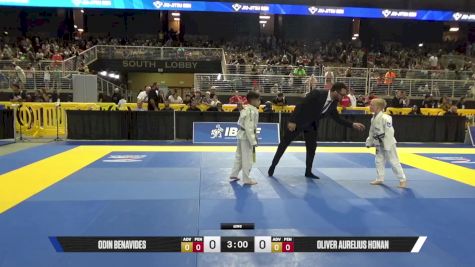 Oliver Aurelius Honan vs Odin Benavides 2025 Pan Kids Jiu-Jitsu IBJJF Championship