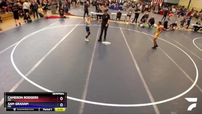 74 lbs Semifinal - Cameron Rodgers, MN vs Sam Graham, MN