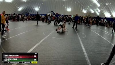 76 lbs Round 8 (10 Team) - Weston Bezeau, Michigan Gold Pittbulls vs Colson Long, OMP