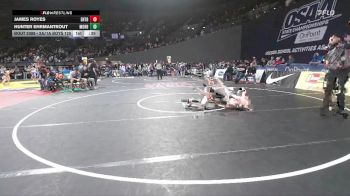 2A/1A Boys 120 Cons. Round 2 - Hunter Ehrmantrout, Mohawk Boys vs James Royes, Enterprise Boys