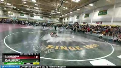 75-80 lbs Quarterfinal - Elijah Benson, Killdeer Cowboys vs Brahnan Heidt, Gorilla Wrestling Club, Inc.