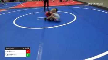 43 lbs Semifinal - Adalynn Grant, Poteau Youth Wrestling Academy vs Kyson Barnett, Fort Gibson Youth Wrestling