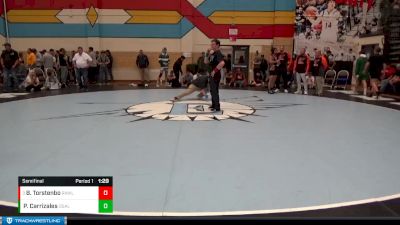 144 lbs Semifinal - Brayden Torstenbo, Rawlins vs Pedro Carrizales, Ogallala