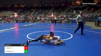 67 lbs Consolation - Cole Speer, Team Grind House vs Israel Guevara, NM Gold